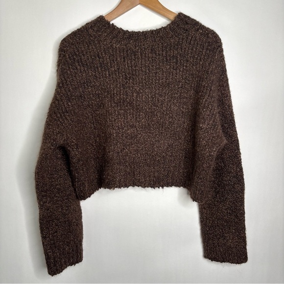 Banana Republic PETITE SOFFIO BOUCLÉ SWEATER Alpaca Wool Blend size Small NWT - Picture 8 of 11